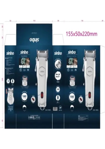 SHC-1905 Şarjlı Saç Kesme Makinesi