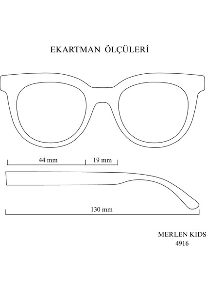 Merlen Kıds 4916 C1106 Çocuk Polarize Güneş Gözlüğü