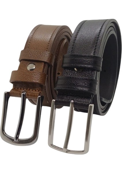 2 Adet Klasik Erkek Kemer