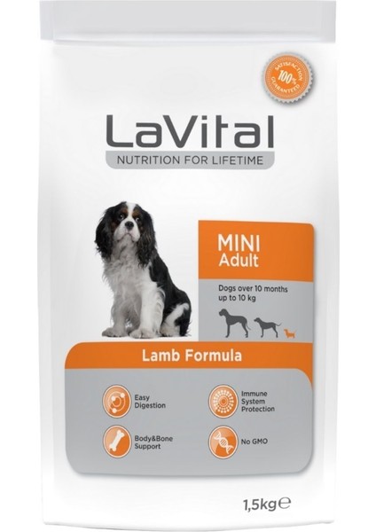 Lavital Mini Adult Kuzulu Köpek Maması 1.5 kg