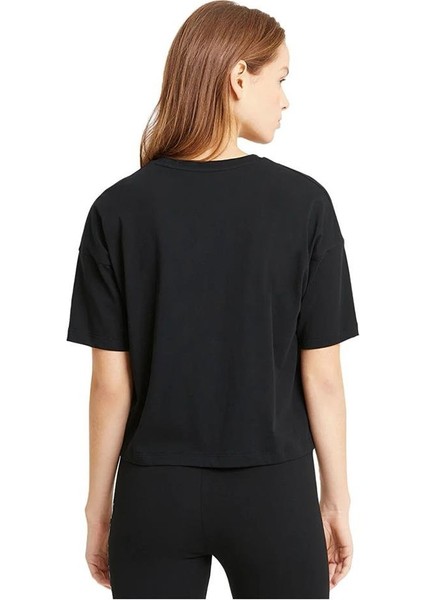 ESS Cropped Logo Siyah Kadın T-Shirt fiyatları