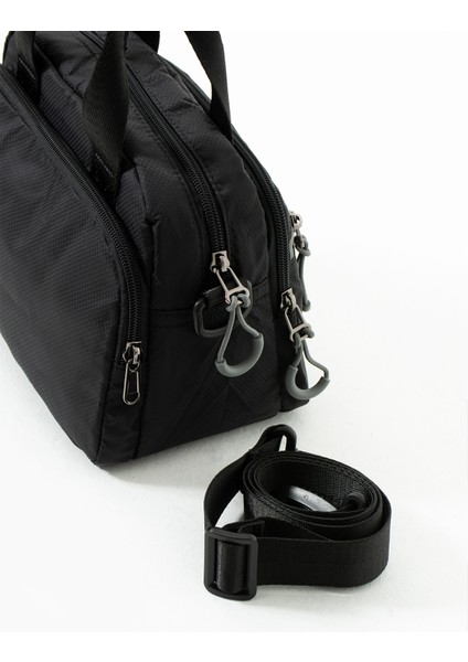 Kadın Suya Dayanıklı Paraşüt Kumaş 4 Gözlü Çapraz Askılı Oval El ve Omuz Çantası indirimleri