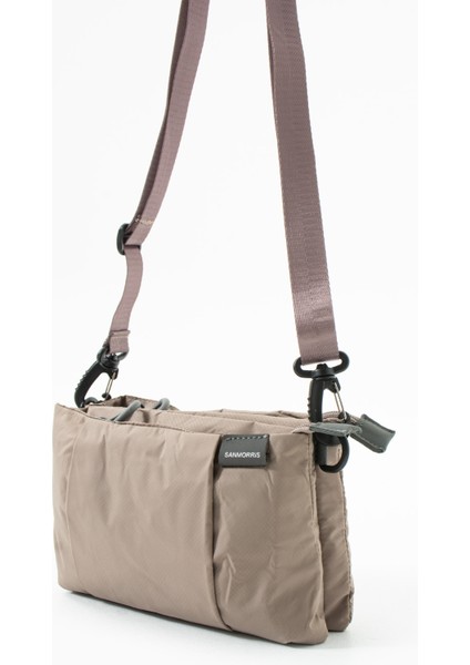 Kadın 4 Bölmeli Paraşüt Kumaş Ayarlanabilir Çapraz Askılı Çanta