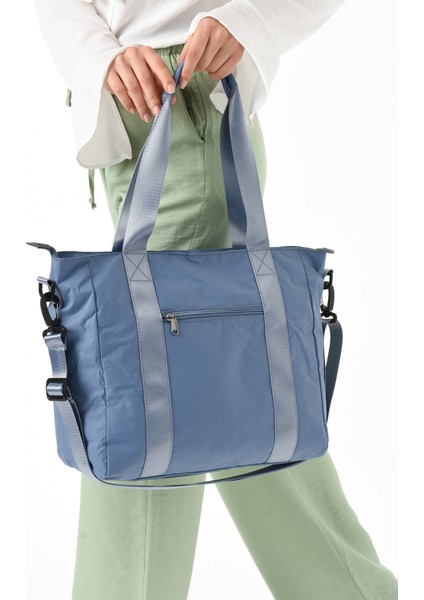 Kadın Suya Dayanıklı Paraşüt Kumaş 2 Bölmeli Ayarlanabilir Çapraz Askılı Tote Çanta fiyatları