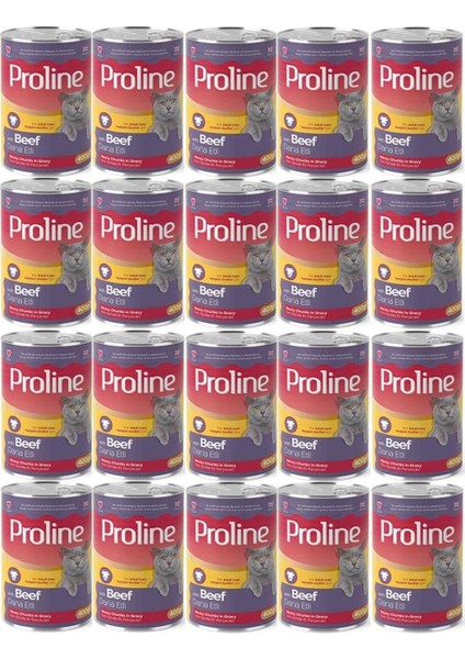 Proline Dana Etli Yetişkin Kedi Konservesi 400 Gr*20 Adet