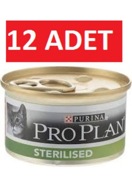 Sterilised Somon Kısır Kedi Konservesi 85 gr x 12 Adet Yaş Mama
