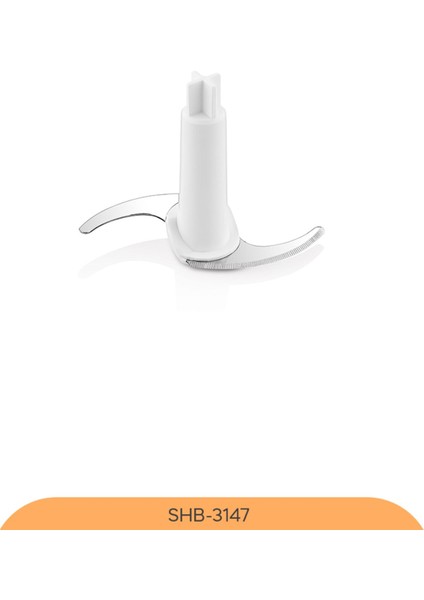SHB-3147 3 Fonksiyonlu El Blender Seti - Beyaz / 400 Watt