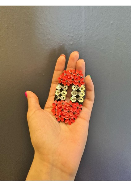 8x4 cm Boncuk Pul Payet Işleme O Harfi Arma Dikiş Aplike