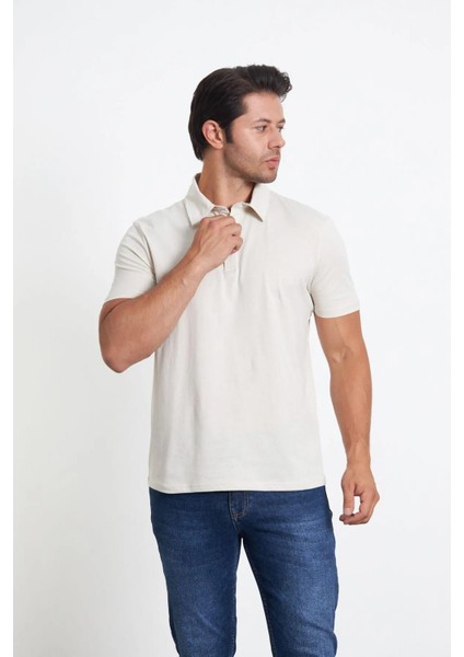 Gömlek Yaka Kısa Kol Erkek Tişört