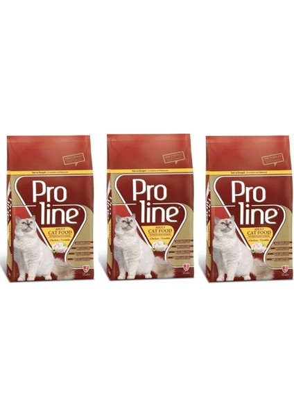 Adult Cat Chicken Tavuklu Yetişkin Kedi Maması 1,5 kg 3'lü Set