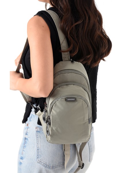 Unisex Paraşüt Kumaş Suya Dayanıklı 3 Bölmeli Çapraz Ve Sırtlık Askılı Body Bag indirimleri