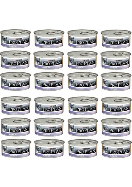 Junior Tavuklu Yavru Kedi Konserve 85 Gr. x 24 Adet