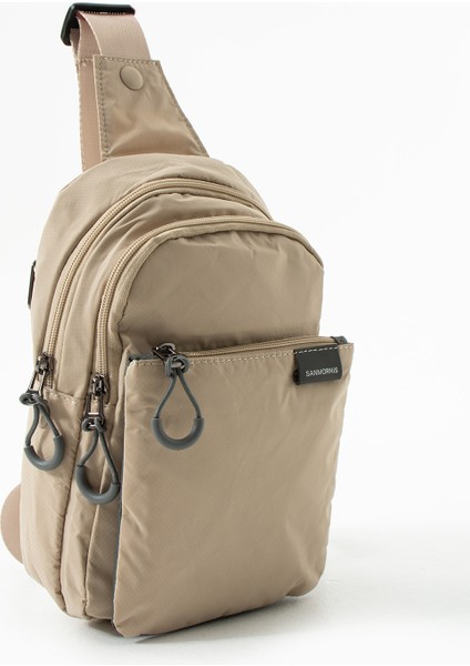 Unisex Paraşüt Kumaş Suya Dayanıklı 4 Bölmeli Body Bag