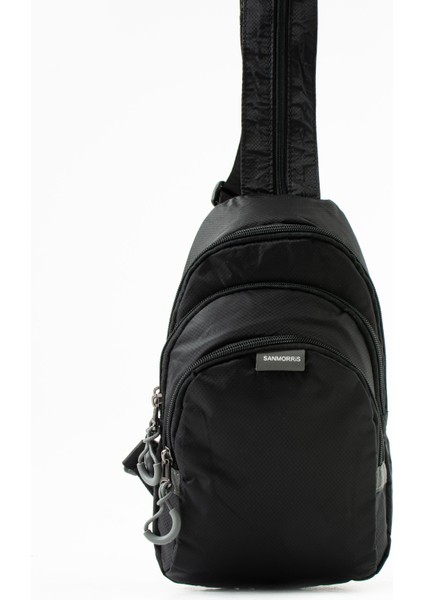 Unisex Paraşüt Kumaş Suya Dayanıklı 3 Bölmeli Çapraz Ve Sırtlık Askılı Body Bag