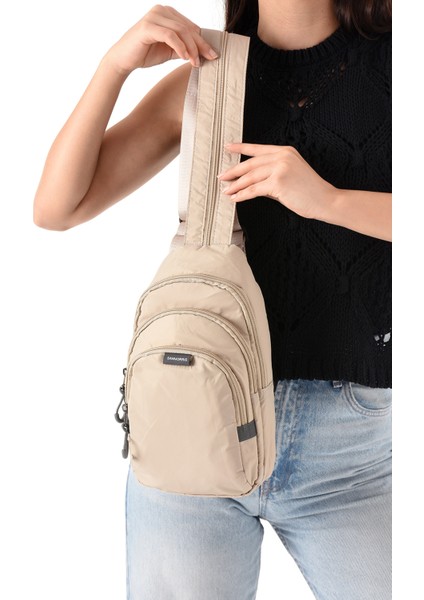 Unisex Paraşüt Kumaş Suya Dayanıklı 3 Bölmeli Çapraz Ve Sırtlık Askılı Body Bag fırsatları