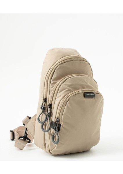 Unisex Paraşüt Kumaş Suya Dayanıklı 3 Bölmeli Çapraz Ve Sırtlık Askılı Body Bag