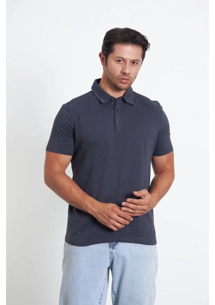 Gömlek Yaka Kısa Kol Erkek Tişört