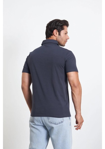 Gömlek Yaka Kısa Kol Erkek Tişört modelleri