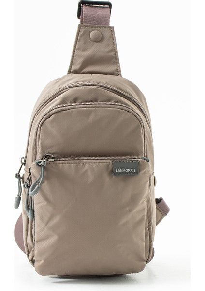 Unisex Kırinkıl Kumaş Suya Dayanıklı Çok Bölmeli Body Bag