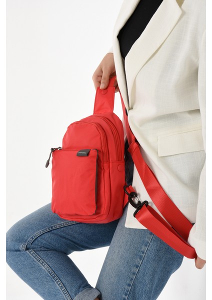 Unisex Paraşüt Kumaş Suya Dayanıklı 4 Bölmeli Body Bag indirimleri