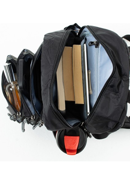 Unisex Suya Dayanıklı Paraşüt Kumaş 4 Bölmeli Laptop Bölmeli Seyahat Ve Okul Çantası