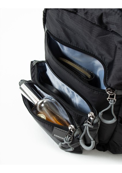 Unisex Suya Dayanıklı Paraşüt Kumaş 4 Bölmeli Laptop Bölmeli Seyahat Ve Okul Çantası