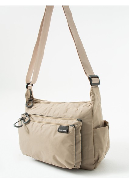 Kadın 3 Gözlü Paraşüt Kumaş Ayarlanabilir Çapraz Askılı Çanta