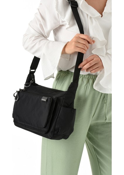 Kadın 3 Gözlü Paraşüt Kumaş Ayarlanabilir Çapraz Askılı Çanta modelleri