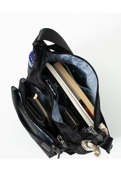 Kadın 3 Gözlü Paraşüt Kumaş Ayarlanabilir Çapraz Askılı Çanta indirimleri