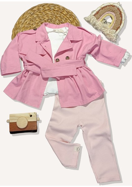 Trençkotlu 3’lü Takım