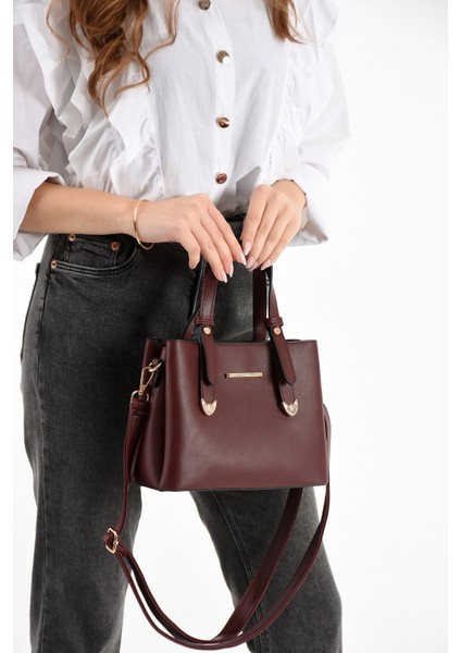 Kadın Uzun Askılı 4 Bölmeli Gold Aksesuarlı Taba Omuz ve El Çantası fiyatları