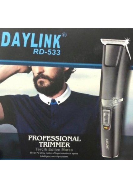 RD-533 Saç Sakal 4 Başlıklı Tıraş Makinesi + Döner Başlıklı