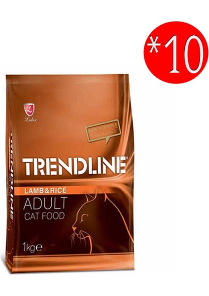 Kuzu Pirinç Yetişkin Kedi Maması 1 kg 10 Adet