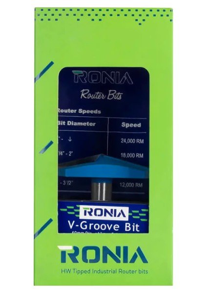 Ahşap Freze Bıçağı 09-60021012V140 Kavisli V-Yivli 140 Derece Freze Ucu Sap 12 mm fiyatları
