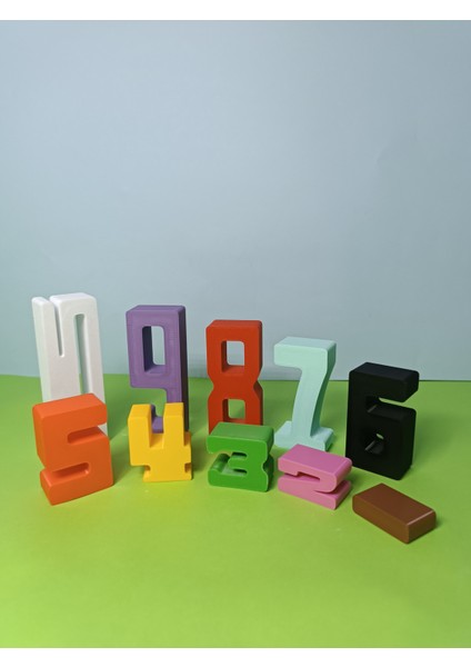 Matematik Sayı Blokları - Montessori Toplama Blokları-Matematik Toplama Işlemlerini Kolayca Öğrenin -PRIME3D-