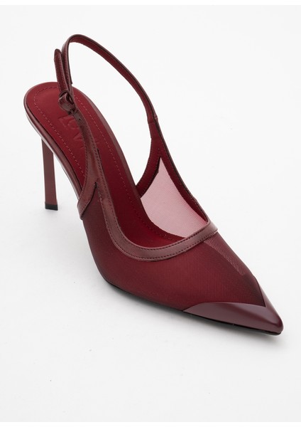 Venas Bordo Fileli Kadın Yüksek Topuklu Ayakkabı modelleri
