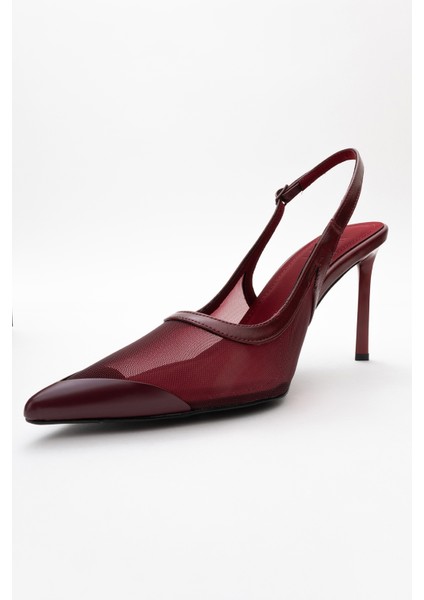 Venas Bordo Fileli Kadın Yüksek Topuklu Ayakkabı fırsatları