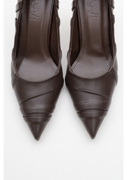 Anly Kahverengi Cilt Kadın Ince Topuklu Ayakkabı fiyatları