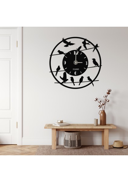 Kuşlar Metal Duvar Saati fırsatları