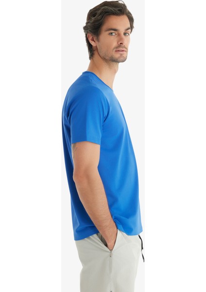 Erkek T-Shirt 70601 - Saks modelleri