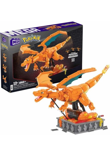HMW05 Mega Pokémon™ Hareketli Charizard 1664 Parça +12 Yaş