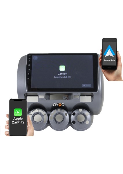 Smart Go Honda City/jazz 2002/2008 Manuel 9 Inç 4-32 modelleri