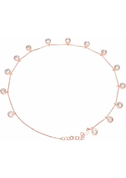 925 Ayar Gümüş Halhal Bileklik 12 Taşlı Pembe - Beyaz Taş fiyatları