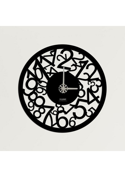 Rakamlı Metal Duvar Saati