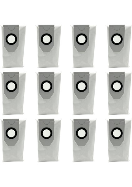Meida V12 Robot Süpürge Toz Torbası Yedek Parçaları Için 12 Adet Dokumasız Çöp Toz Torbası (Yurt Dışından)