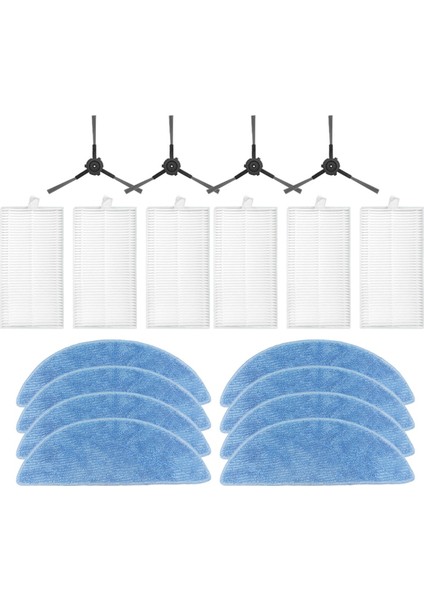 Ecovacs Debot Y1 Pro / Yeedı Y1 Pro Vakum Parçaları Yan Fırça Hepa Filtre Paspas Bezi Aksesuarları (Yurt Dışından)