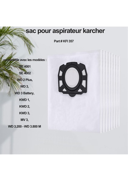 Karcher Wd4 Wd5 Mv4 Mv5 Mv6 Wd5 Premium Wd6 Elektrikli Süpürge Için Yedek Elektrikli Süpürge Torbaları (Yurt Dışından) modelleri