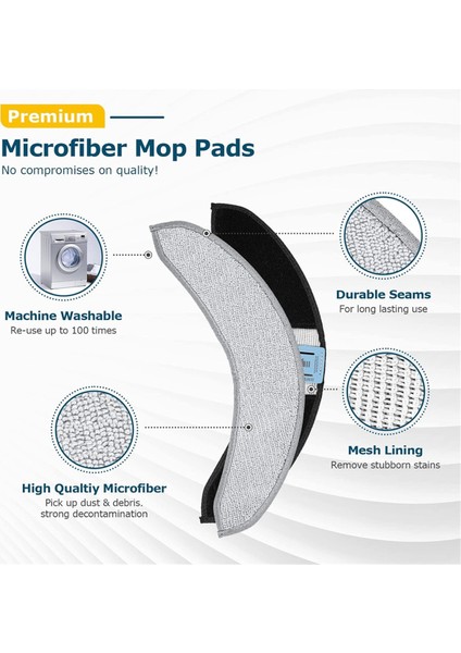 Su Tankı Filtreleri Paspas Bezi Pedleri Irobot Roomba Combo J7+/ J9+ Otomatik Emişli Paspas Robot Süpürge Parçaları (Yurt Dışından) fırsatları