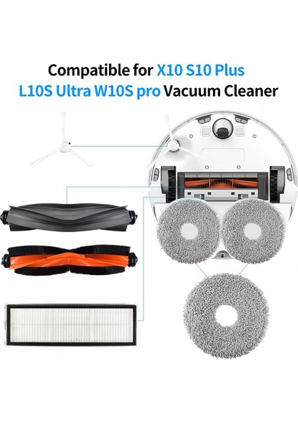 Dreame X10 S10 Plus L10S Ultra W10S Pro Elektrikli Süpürge Ana Yan Fırça Hepa Filtre Paspas Bezi Yedek Aksesuarları (Yurt Dışından) fiyatları