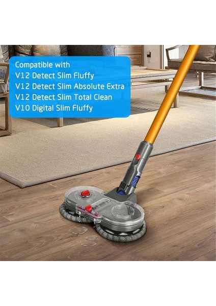 Dyson V12 Slim / V10 Slim Elektrikli Süpürge Aparatı Su Hazneli Temizleme Bezi Bezi ile Elektrikli Zemin Paspas Başlığı (Yurt Dışından) modelleri